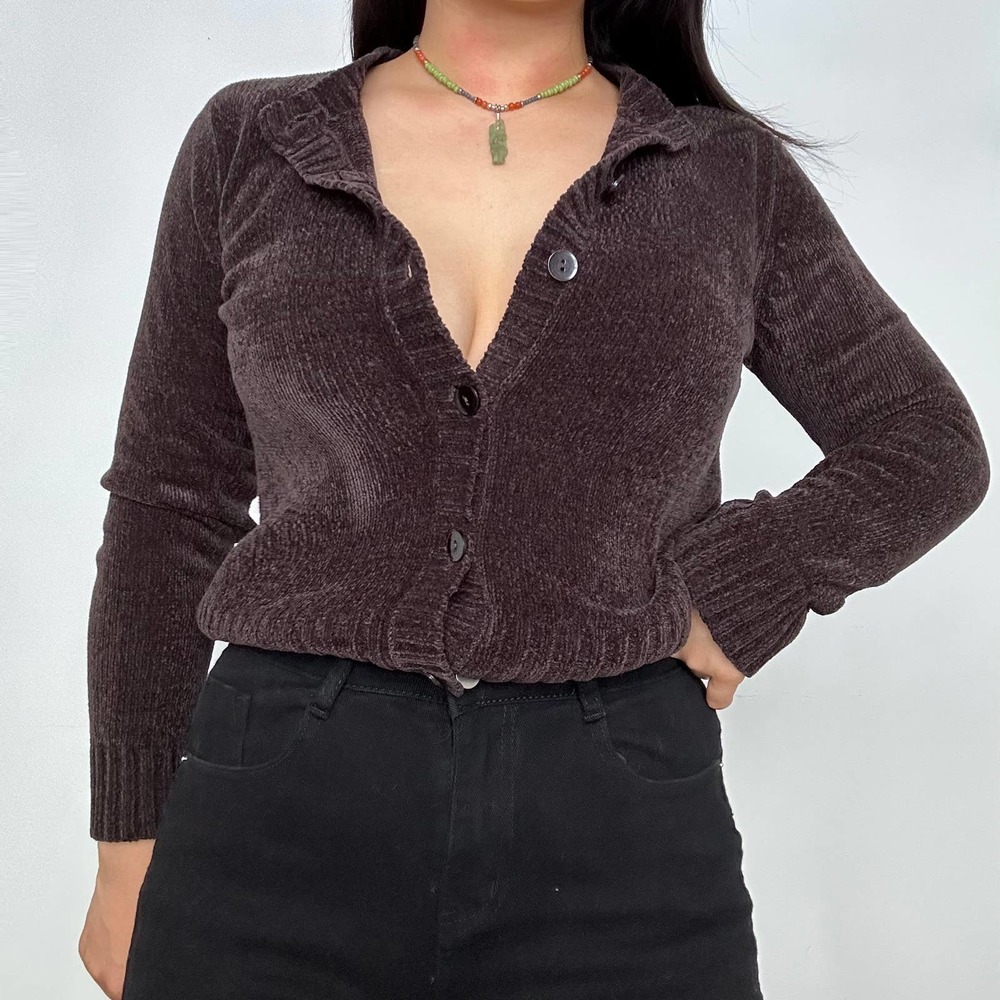 Express Brown Button Up Cardigan Women's Small